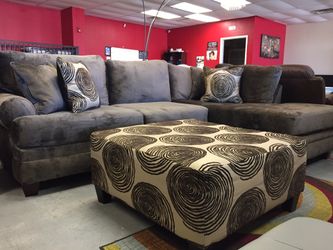 BRAND NEW CHAMPION FABRIC OVER SIZED SECTIONAL SOFA