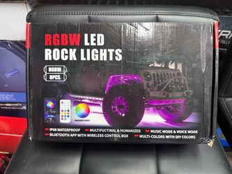 RGBW LED ROCK LIGHTS (8 pcs)