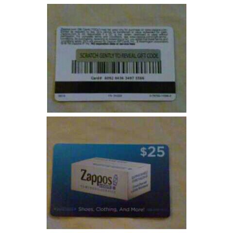 Zappos.com $25 gift card