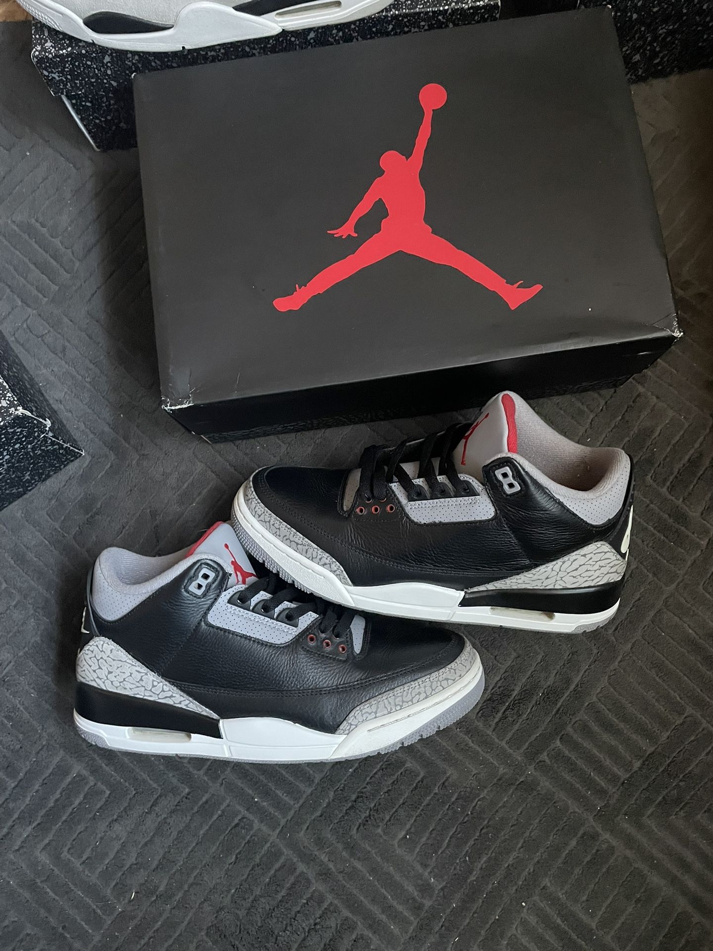 Black Cement 3s (Newer Release)