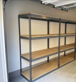 4 Tier Shelving 48 in W x 24 in D Storage Racks Stronger Than Ivar System Ikea Homedepot Lowes And Costco Delivery Available
