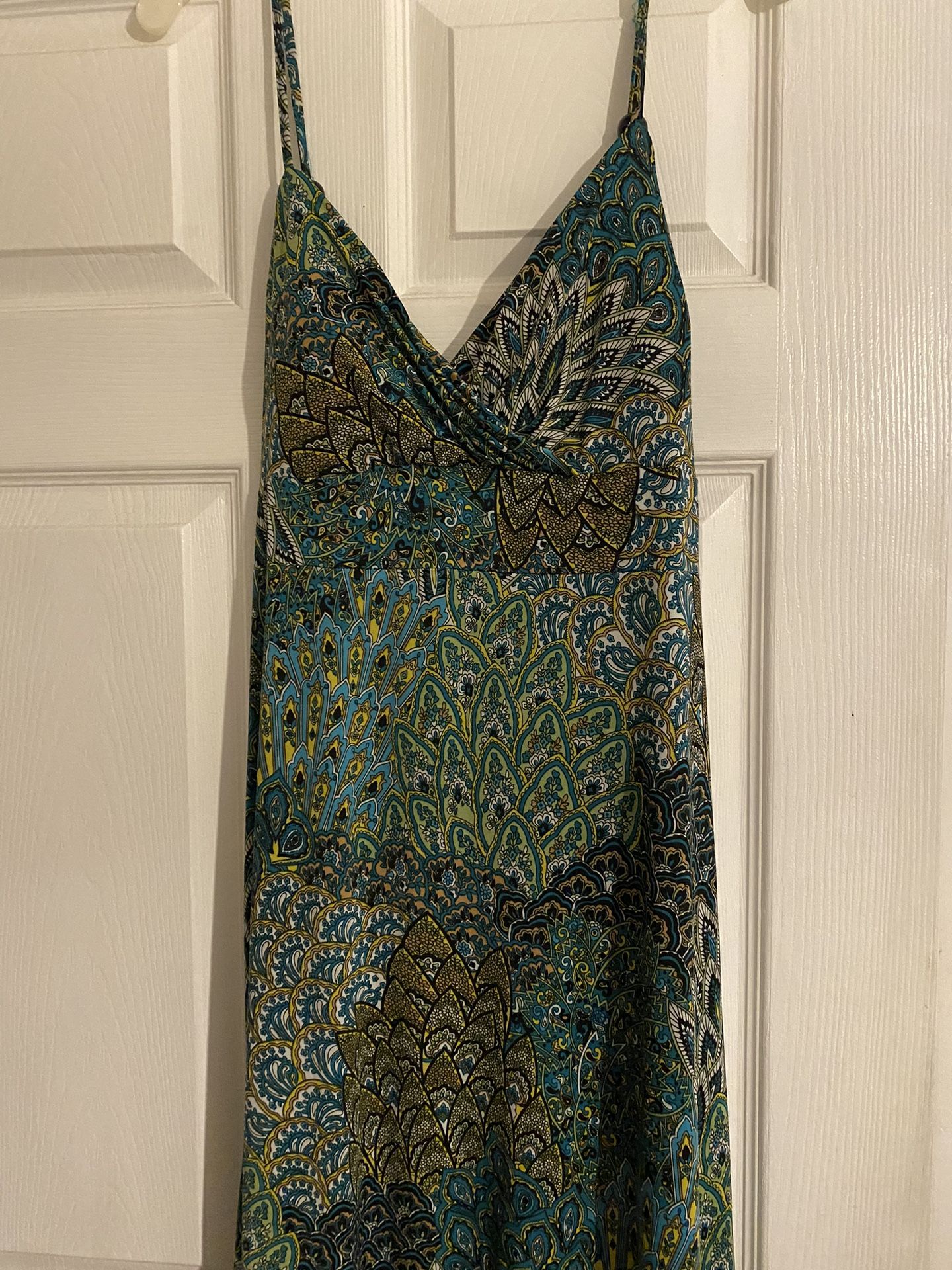 Milano Green Paisley Dress