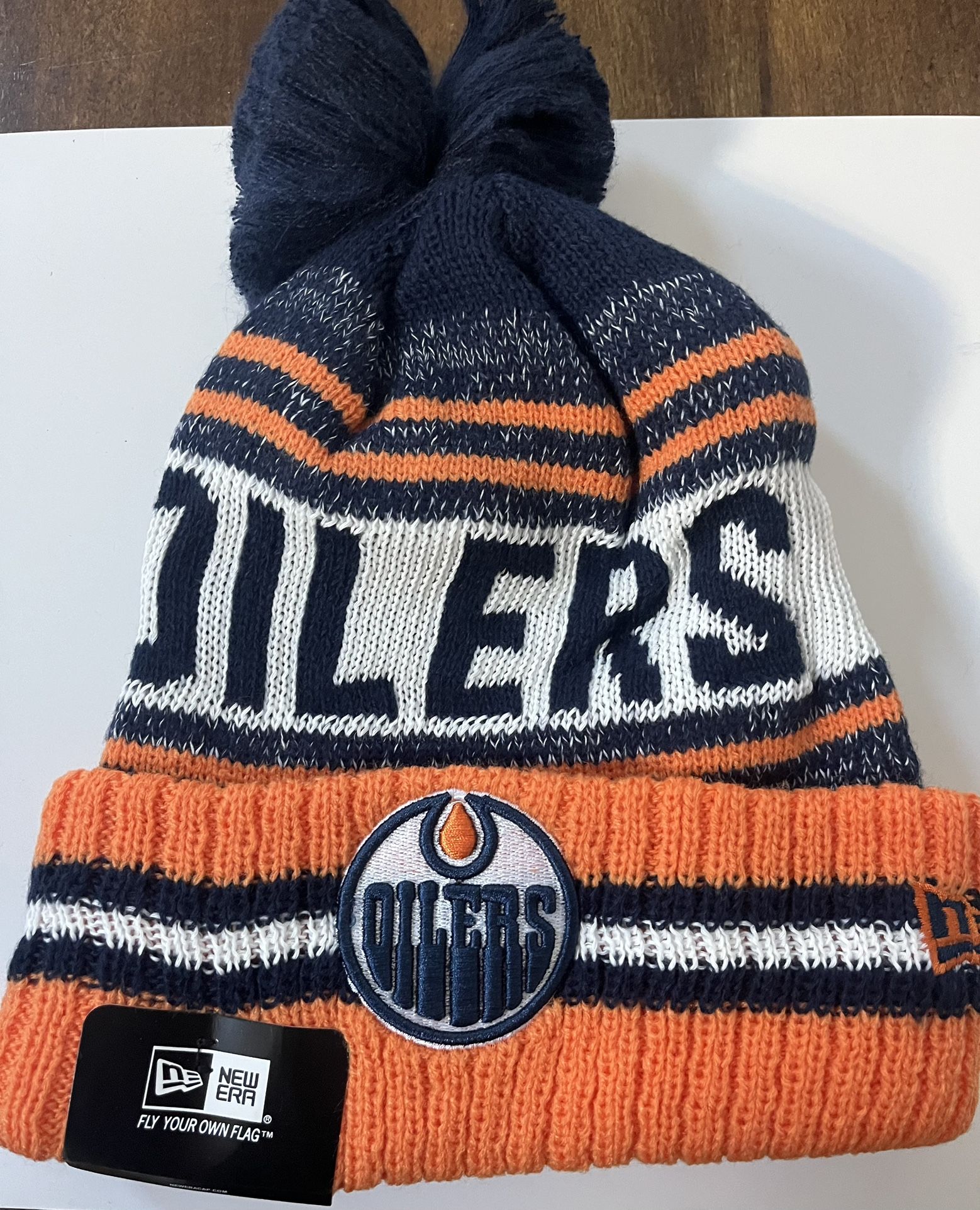 Edmonton Oilers Team Logo Beanie Hat Cap - NWT