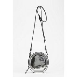 Kelsi Dagger Metallic Silver Coney Island Canteen Crossbody Bag