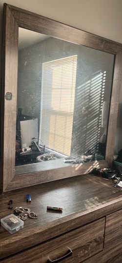 Dresser with mirror