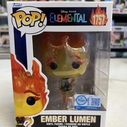 NEW IN HAND EXCLUSIVE Ember Lumen Elemental Funko Pop #1757 Disney Pixar Movies