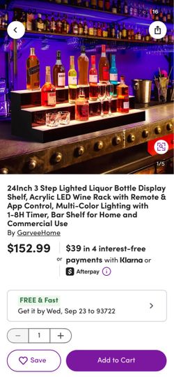 Liquor bottle display (3 teir)