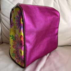Consuela Floral Fuchsia Large Cosmetic Case