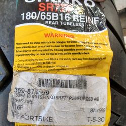 180/65B16 New Tire Rear