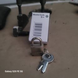 Padlock with Keys Master Lock