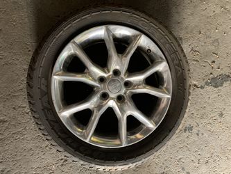 265/50/18 rims and tires. 70% of tread left. Set of 4.