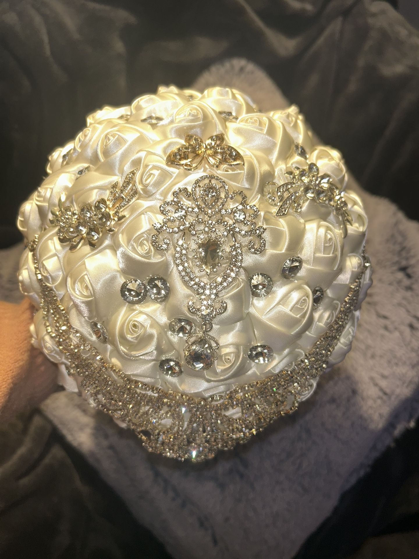 White And Gold Bouquet
