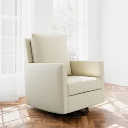 Storkcraft® Calabasas® Swivel Glider - White Rocking Chair