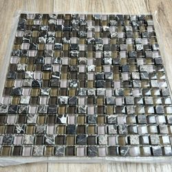 marble glass blend backsplash tile HB-G-001