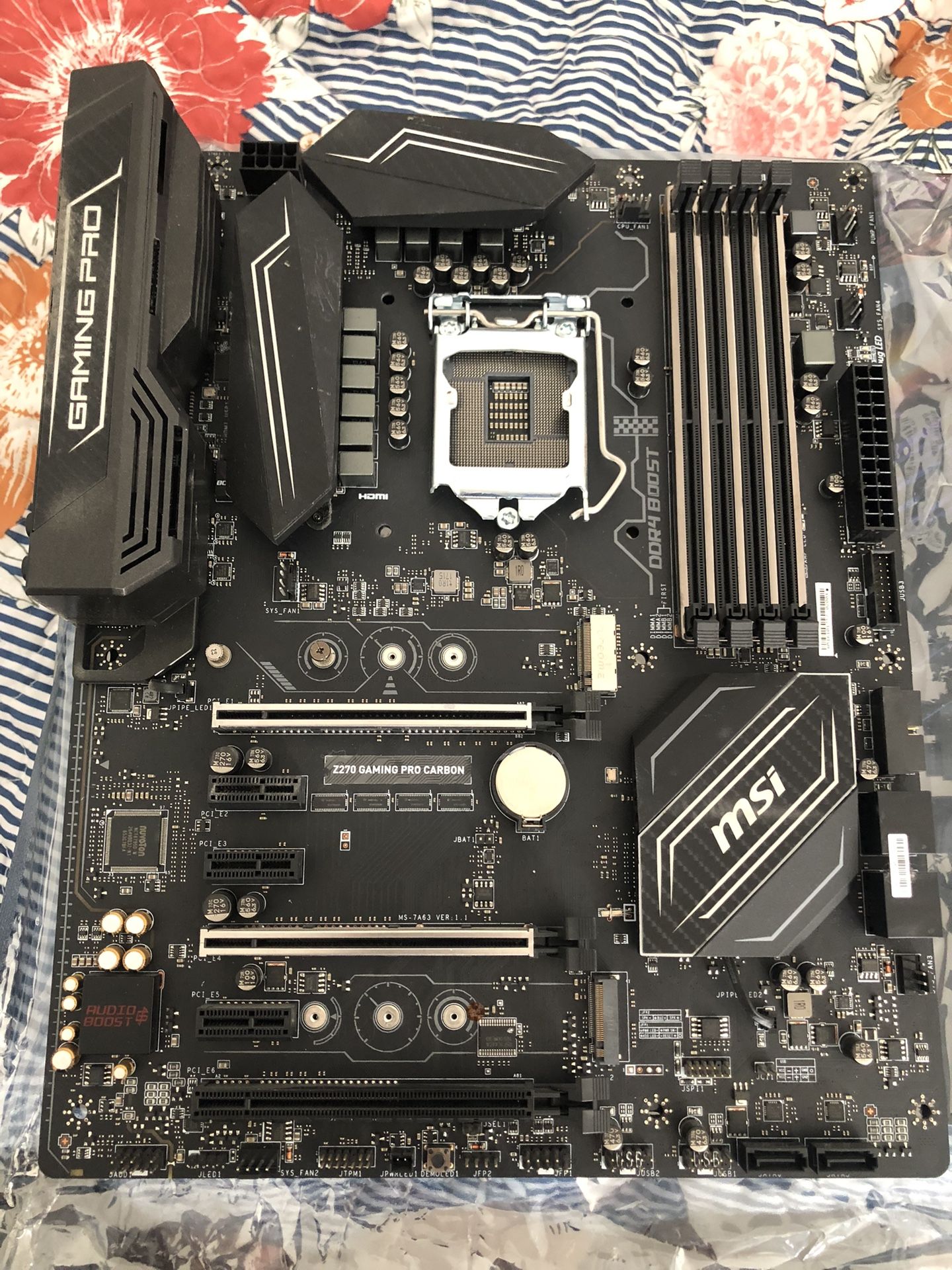 MSI Gaming Pro Carbon Z270 Motherboard