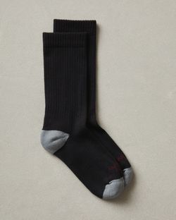 FREE Used Mens Black Mid-Calf Crew Socks
