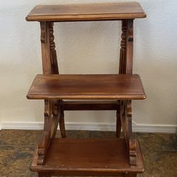 Antique Library Step Ladder. 