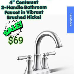 Capilano 4 in. Centerset 2-Handle Bathroom Faucet in Vibrant Brushed Nickel
by

KOHLER