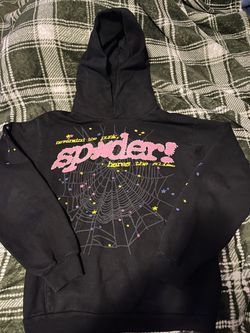 Sp5der Black Hoodie Sweatshirt