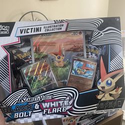 Pokemon TCG Black Bolt & White Flare Unova Victini Illustration Collection Box