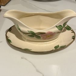 Franciscan Desert Rose plated gravy boat