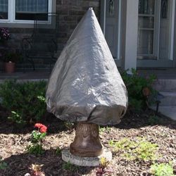 Sunnydaze Decor Large 76 in. H x 61 in. Dia Gray Tiered Water Fountain Cover