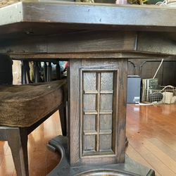 Free Dining Table Barre Back Chairs And Buffett