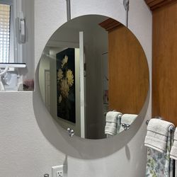 26” X 31” Round Vanity Mirror With Mounting $60