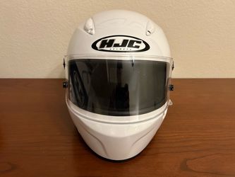 HJC Motorsports White Helmet AR-10