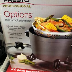 NEW  Electric Presto Multi Cooker/steamer
