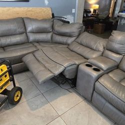 Electric Leather Sectional ($100 OBO)