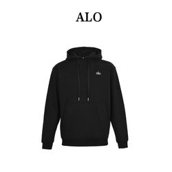 Alo Yoga Black Accolade Pullover Hoodie