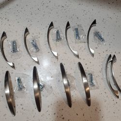 Brushed Nickel Drawer Handles