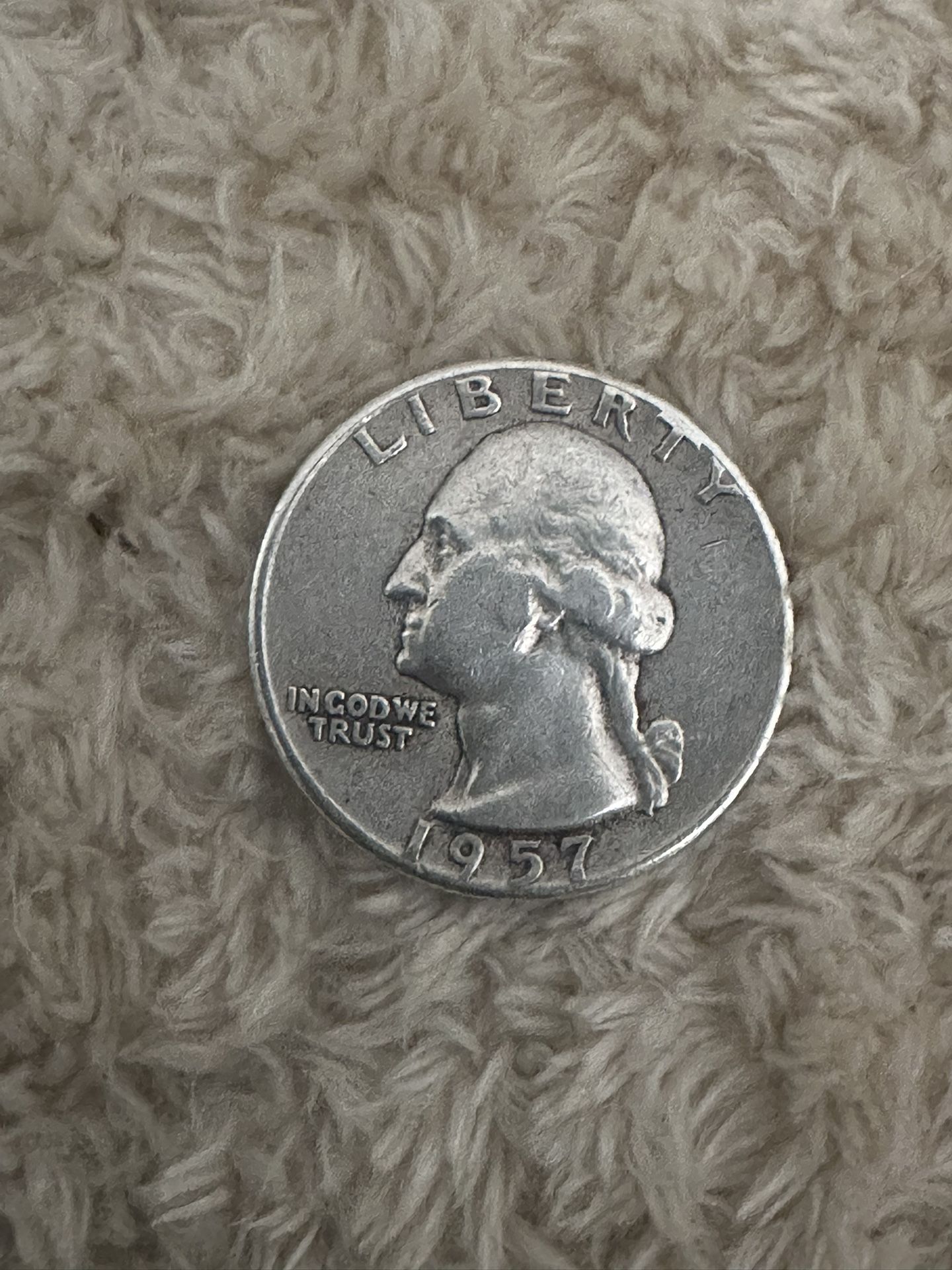 1957 Silver quarter Dollar