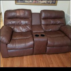 Leather Couch. 