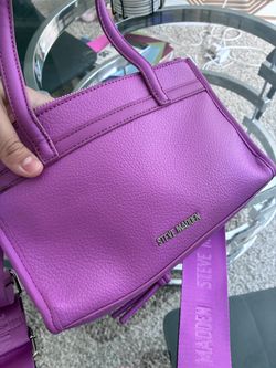 Steve Madden Purple Crossbody Handbag with Logo Strap