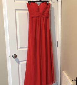 Strapless Red Formal Dress