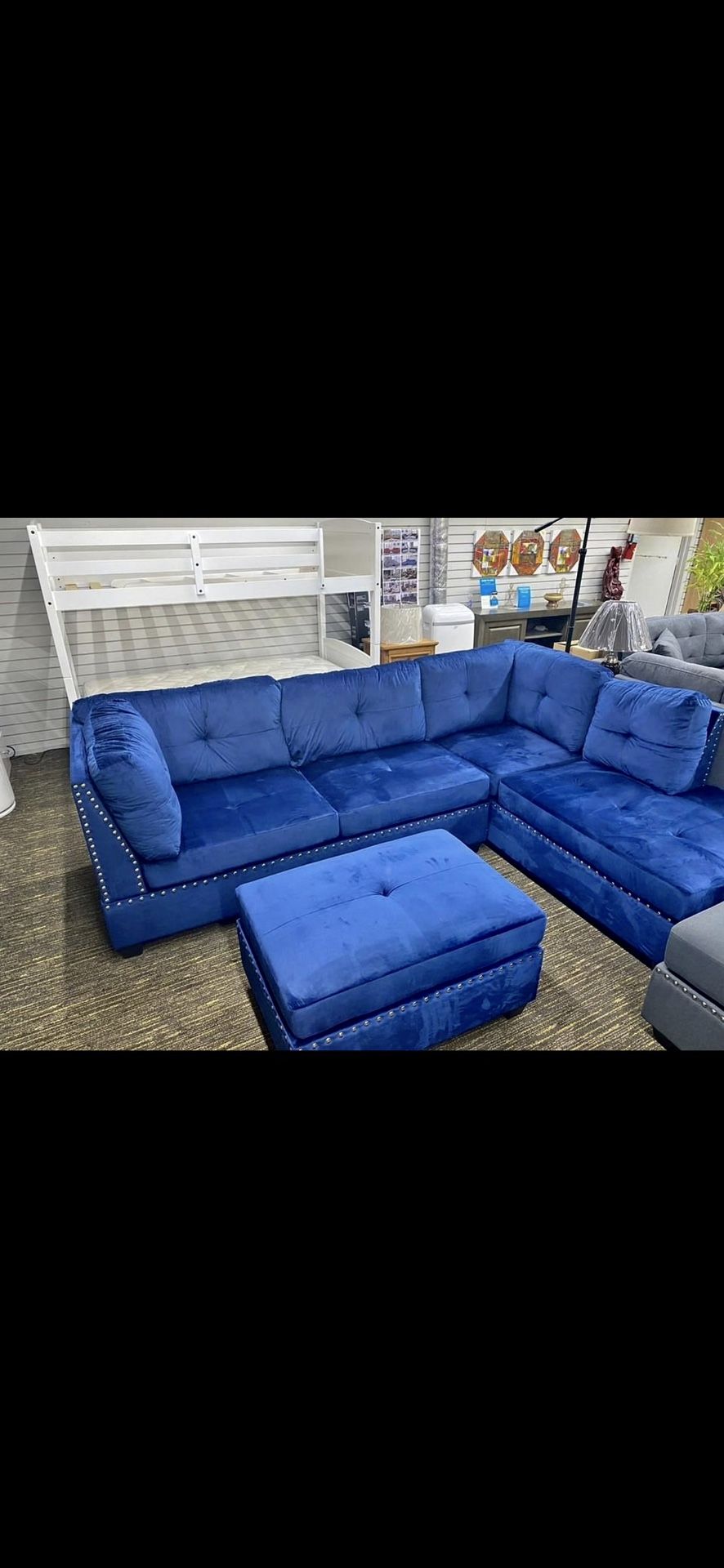 New Sectional + Ottoman