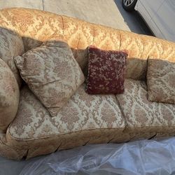  Clean Couch Stored In Plastic (Gold Color)