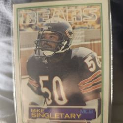 1983 Topps Mike Singletary Rookie RC #38 Football Card Chicago Bears HOF 