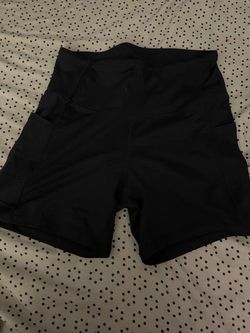 Black workout shorts