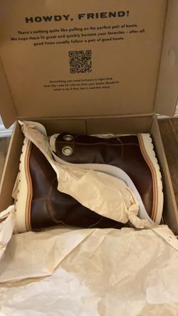 Tecovas LH WP Roper Comp Toe Work Boot 9.5D, 10D, 8D, and 9.5EE