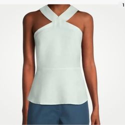 Ann Taylor New! Linen Blend Halter Top