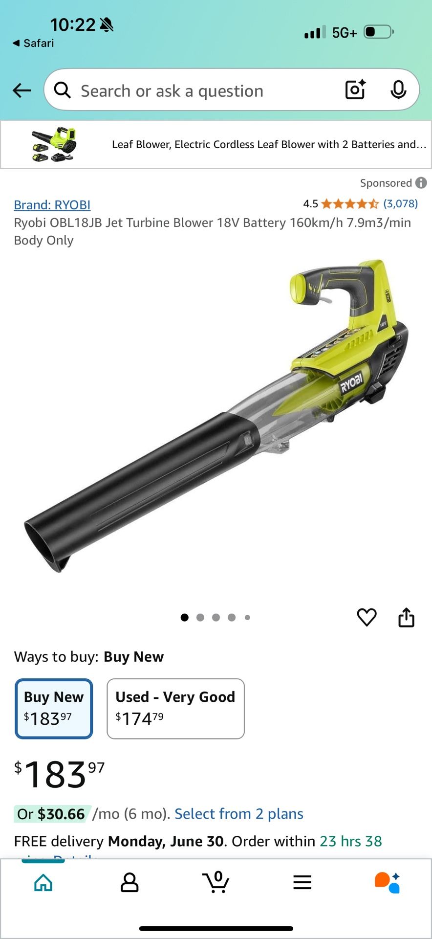 Ryobi Leaf Blower