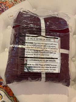 Cotton Duvet cover Set Burgundy Full size