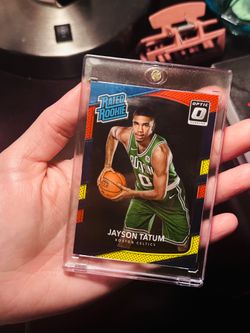 Jayson Tatum Rated Rookie Red Yellow