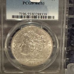 1890 Morgan Dollar PCGS AU-55