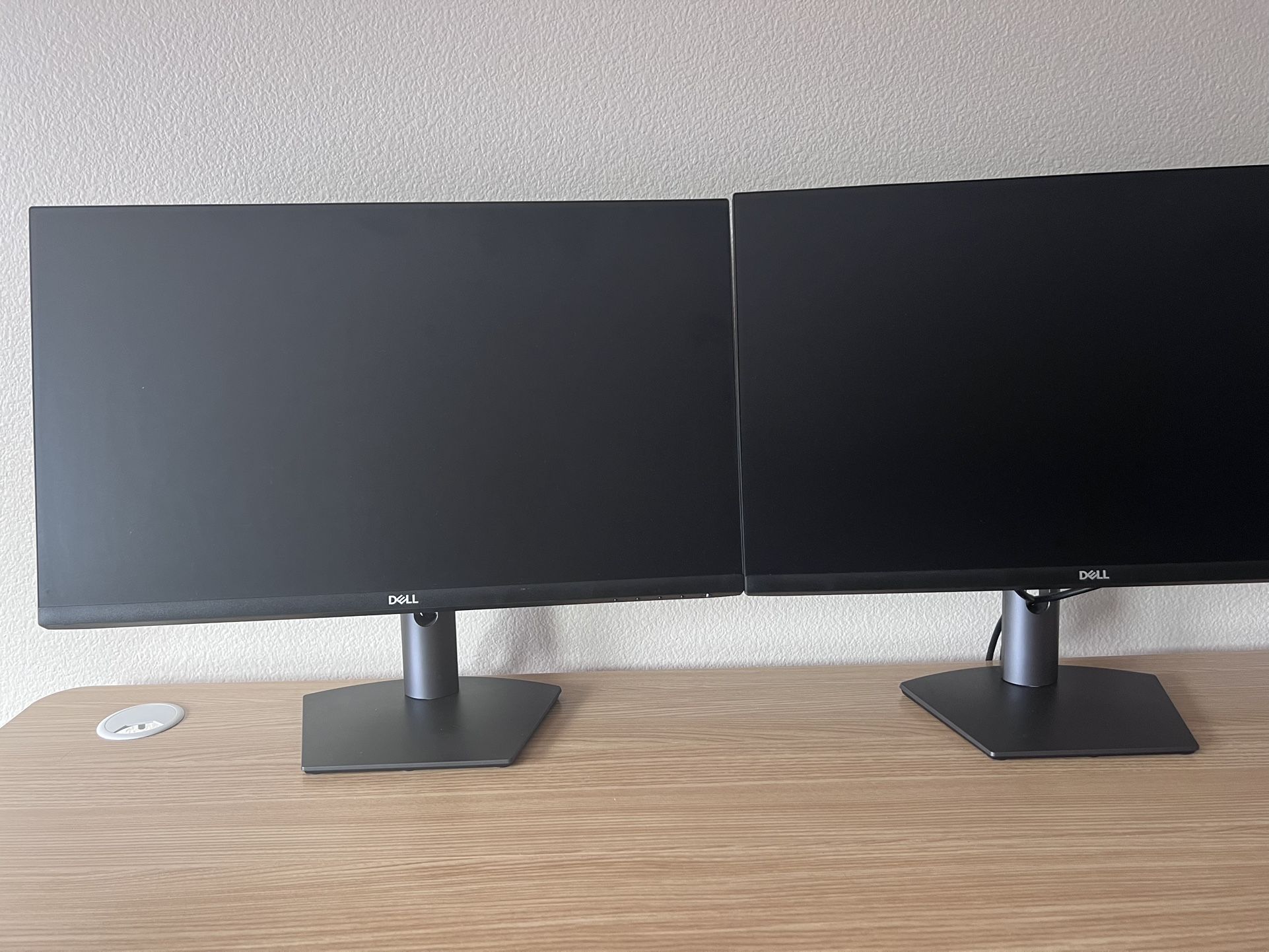 Dual 24 Inch Dell Monitors