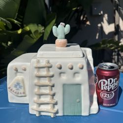 Vintage Cookie Jar South West Adobe Treasure Craft USA