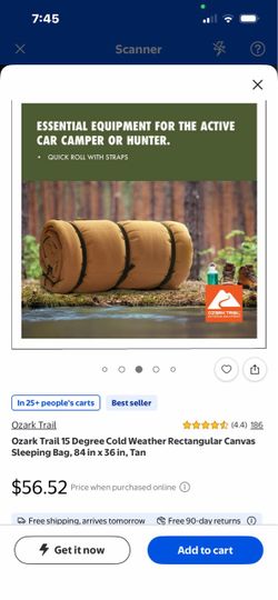 Sleeping bag , new , ozark trail